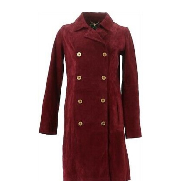 C. Wonder Jackets & Blazers - C Wonder Double Breasted Suede Trench Coat NWT